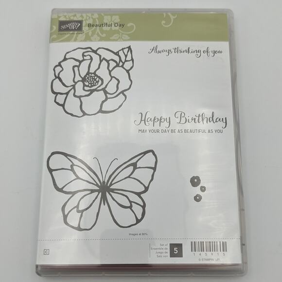 Stampin Up Stamp Set BEAUTIFUL DAY 145915 Stamping Embossing Crafting Papercraft - Picture 1 of 3